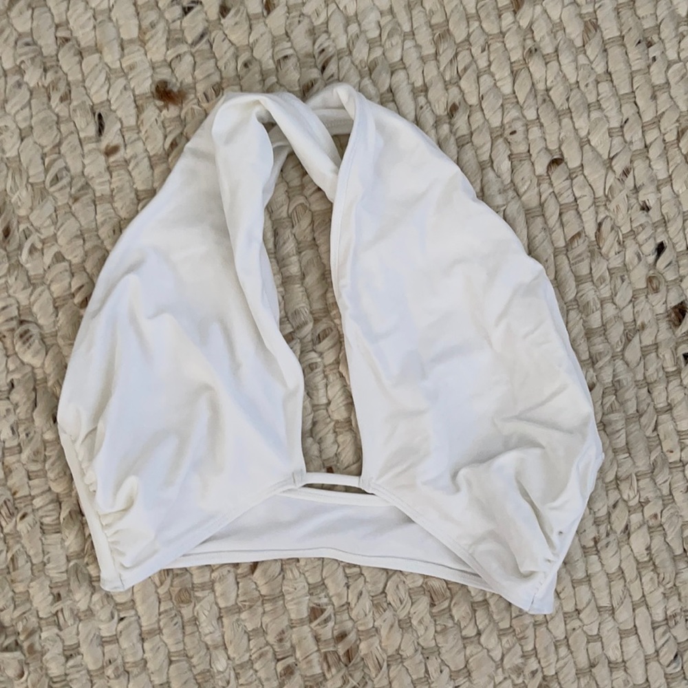 White bikini top